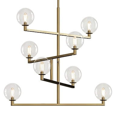 Tech Lighting Gambit Chandelier 3D model image 1 