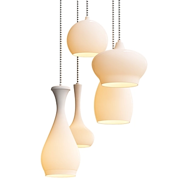 Drops Wonen Hanging Light 3D model image 1 