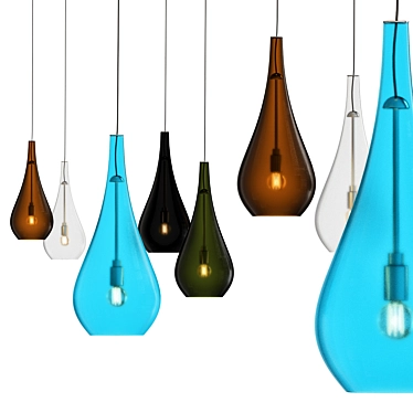 Stylish LBL Pendant Lights 3D model image 1 
