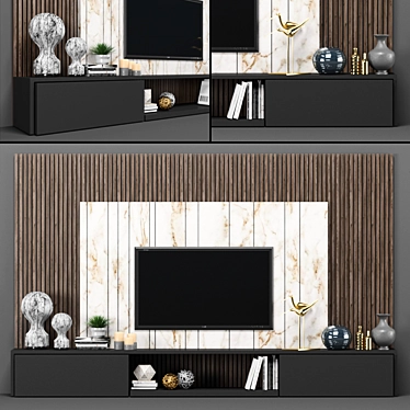 Modern TV Stand - Sleek Design 3D model image 1 