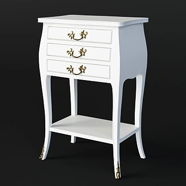 Montigny Bedside Table M845: Stylish and Compact 3D model image 1 