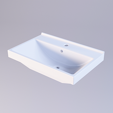 Modern and Minimalist Washbasin: Sanita Luxe Fest 3D model image 1 