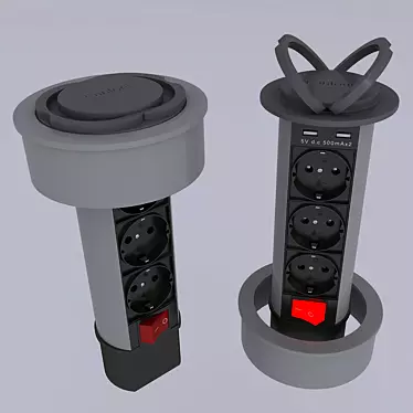 Fantoni Handy - Versatile Outlet Solution 3D model image 1 