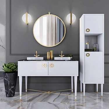 Soho 01 - Mia Italia: Stylish Bathroom Set 3D model image 1 