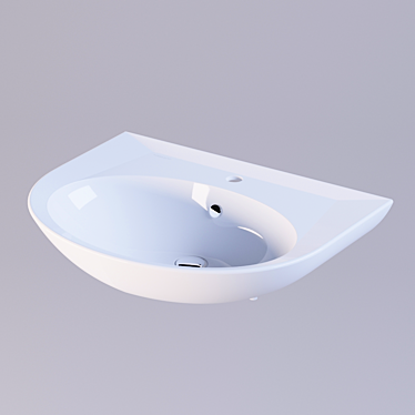 Title: Timeless Elegance: Luxe Classic Washbasin 3D model image 1 