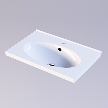 Sanita Luxe Next 70 Washbasin: Concrete Surfaces, Stainless Steel, Unique Decor 3D model image 1 