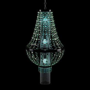 Elegant Tulip Chandelier by Kelly Hoppen 3D model image 1 