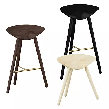 Modern ML42 Stool Collection by Lassen 3D model image 1 