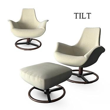 Elegant Tilt Chair: Giorgetti 3D model image 1 