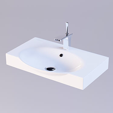 Sanita Luxe Infinity 65: Modern Washbasin with Functional Space 3D model image 1 