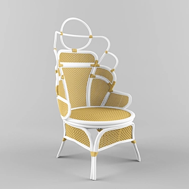 Elegant Caterina Chair 3D model image 1 