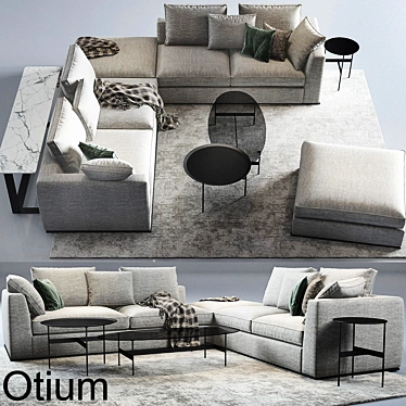 Modern Elegance: B&B Furniture Set 3D model image 1 