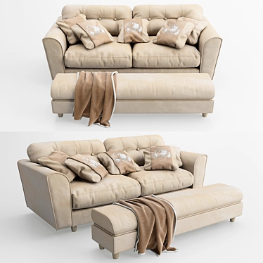 Arden Lion Sofa 3D model image 1 