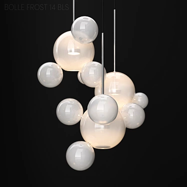 G&C BOLLE 14 Bubble Chandelier 3D model image 1 