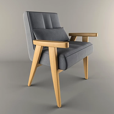 Cozy Relaxation: Easy Chair 3D model image 1 