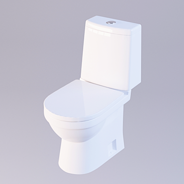 Industrial Chic Toilet Bowl 3D model image 1 