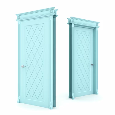 Elegant Neo Classic Door 3D model image 1 