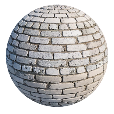 Silicate Brick Wall Textures 3D model image 1 