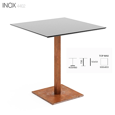 Stainless Steel Square 4402 3D model image 1 