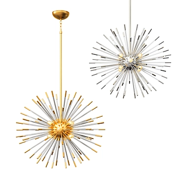 Celestial Elegance: Andromeda Chandelier 3D model image 1 