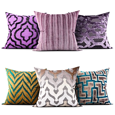 Stylish Pillow Collection: Enhance Your Home 3D model image 1 