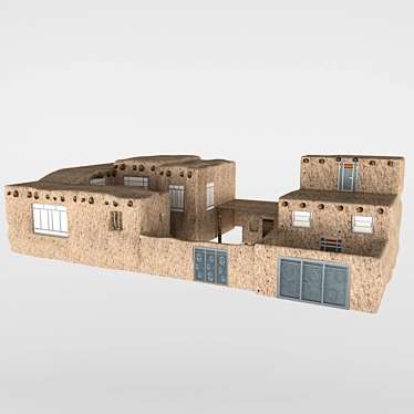 Rustic Charm: Fantasy Rural Houses 3D model image 1 