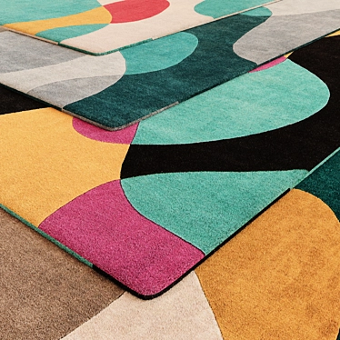 Luxurious Fur Carpet for Cozy Comfort 3D model image 1 