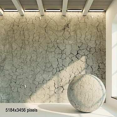 Seamless Concrete Wall Texture 3D model image 1 