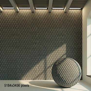 Seamless Concrete Wall Texture 3D model image 1 