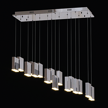 Sleek ET2 Brick LED Pendant 3D model image 1 