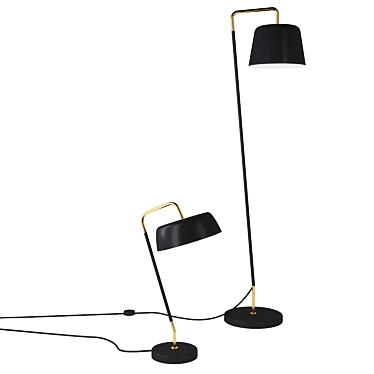 Stylish Table Lamp | Modern Design 3D model image 1 