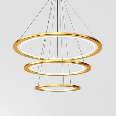 Florian Light: Elegant Suspension 3D model image 1 