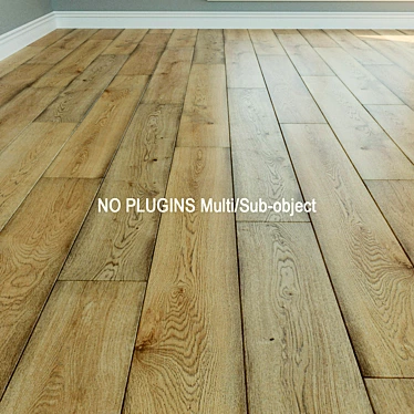 Natural Wood Laminate: Parquet Flooring 3D model image 1 