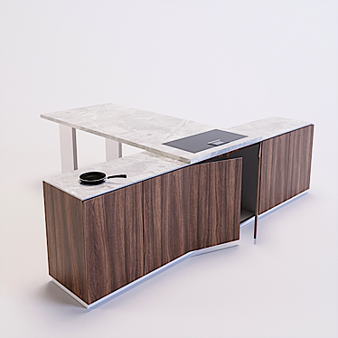 3DMAX Kitchen Cabinet FBX 3D model image 1 
