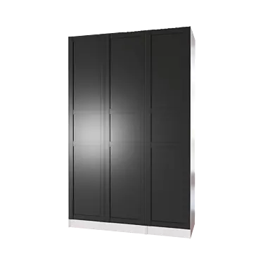 Compact and Stylish Wardrobe Solution 3D model image 1 