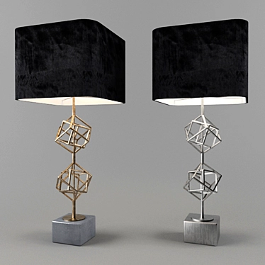 Matrix Table Lamp: Sleek Design & Illuminating Elegance 3D model image 1 