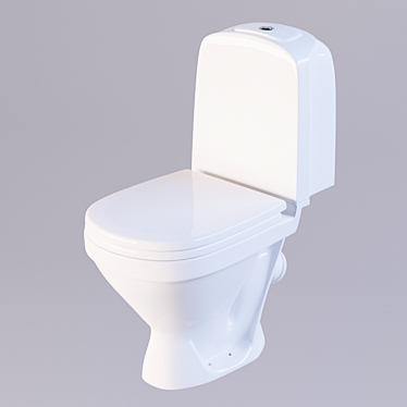 Elegant Sanita Lux Classic Toilet 3D model image 1 