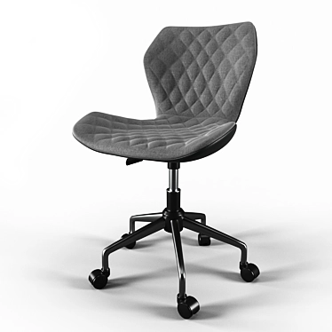 Modern Armless Office Chair 3D model image 1 