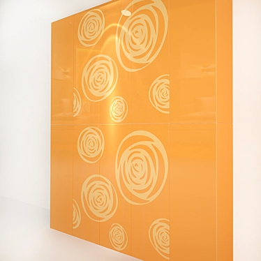 Sunset Bloom Tile: Intensity in 91.5x91.5 cm Size 3D model image 1 