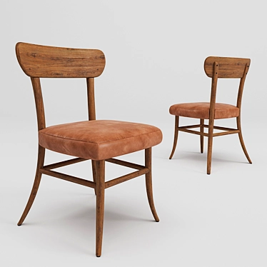 SANSA Dining Chair: Modern Elegance, Timeless Comfort 3D model image 1 