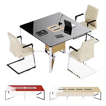 Modern Tables for Productive Meetings 3D model image 1 