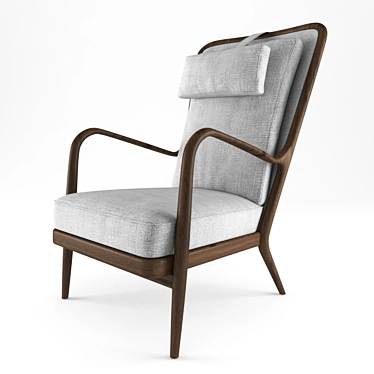 Sleek Agave Mesh Armchairs 3D model image 1 