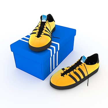 adidas Jamaica Shoes: Iconic Style for Every Step 3D model image 1 