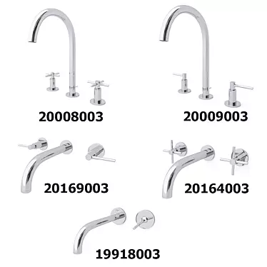 Grohe Atrio New Mixers: Modern Elegance for Your Bathroom 3D model image 1 