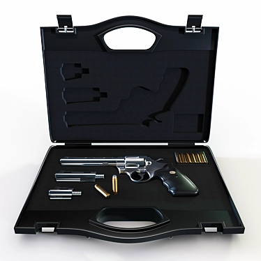 Weapon case with revolver