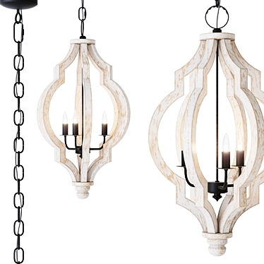 Vintage Charm Pendant Light 3D model image 1 