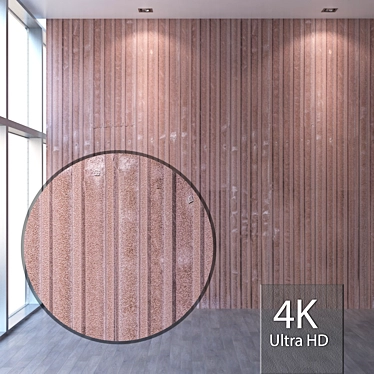 Seamless Metal Wall Panel 4K 3D model image 1 