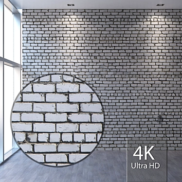 Seamless 4K Brickwork Texture 3D model image 1 