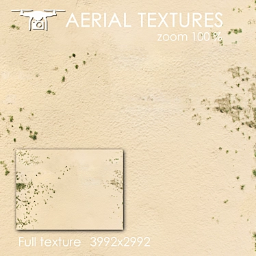 Aerial Sand Texture in 4k Resolution 3D model image 1 