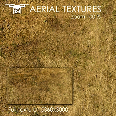 Aerial 4K Seamless Grass Texture 3D model image 1 